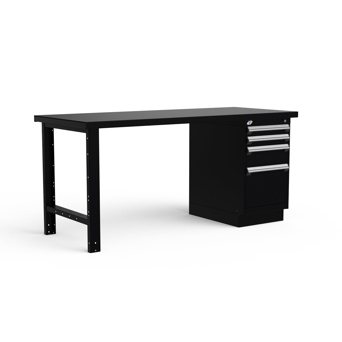 Stationary Workbench - 72"W x 30"D x 34"H - Painted Steel Top