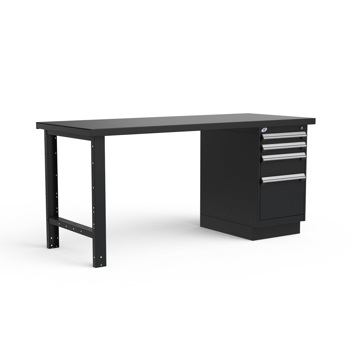 Stationary Workbench - 72"W x 30"D x 34"H - Painted Steel Top