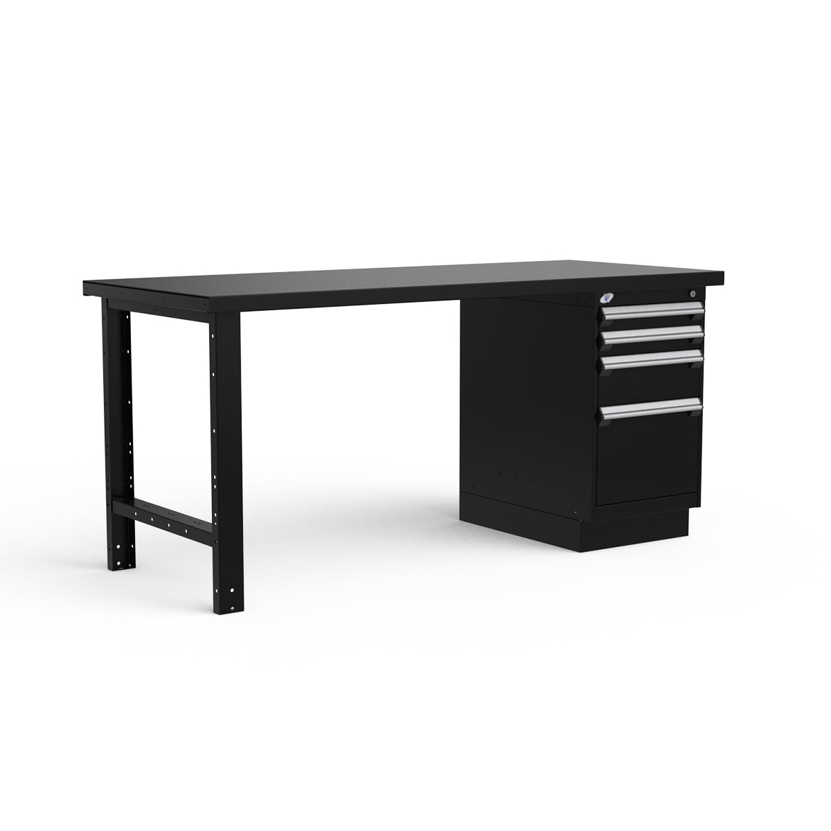 Stationary Workbench - 72"W x 30"D x 34"H - Painted Steel Top