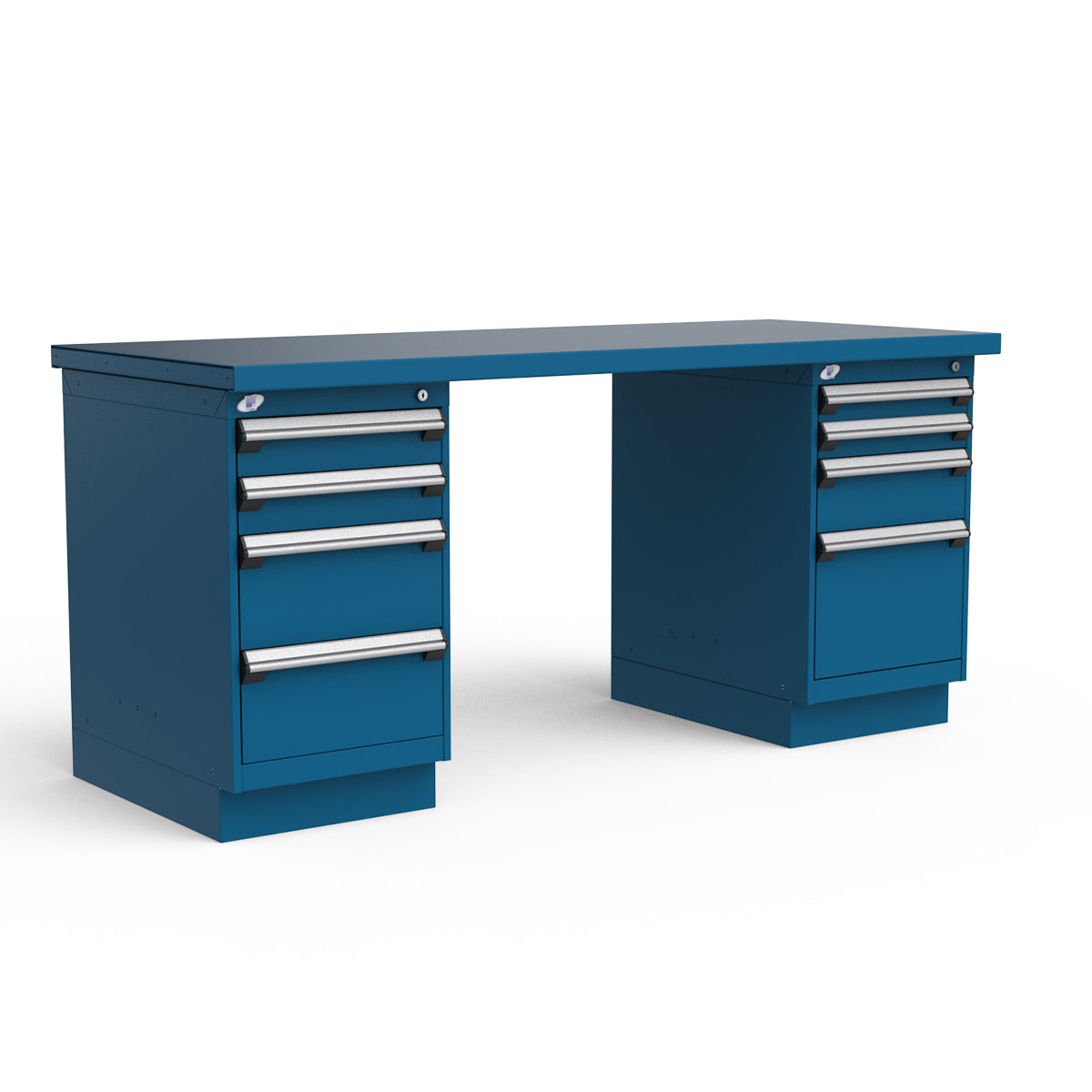 Stationary Workbench - 72"W x 30"D x 34"H - Painted Steel Top
