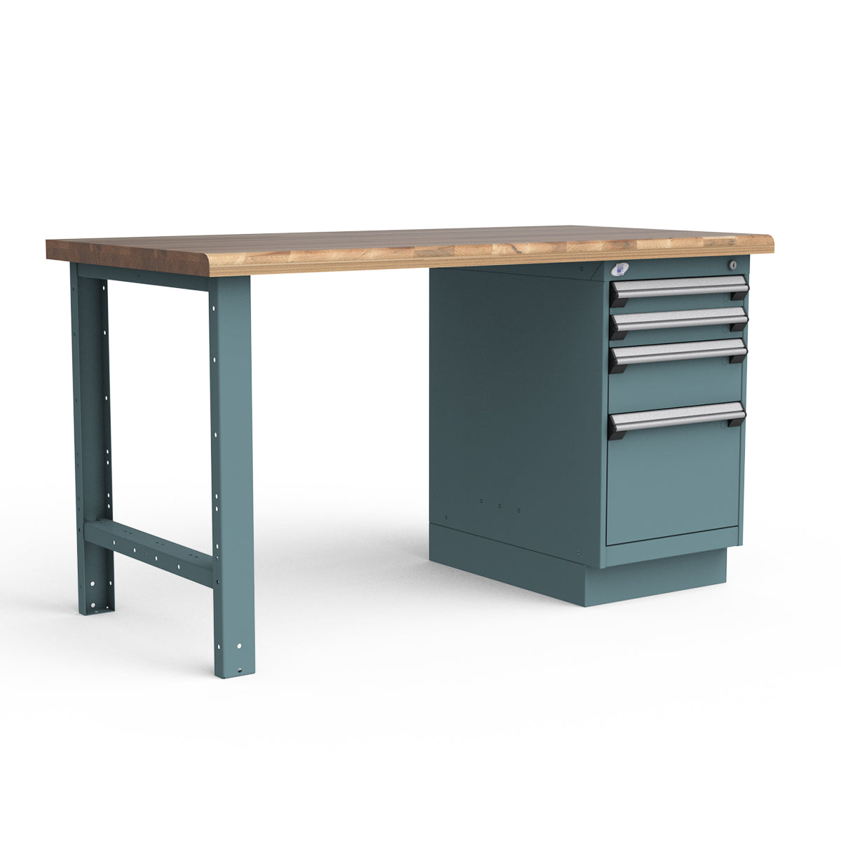 Stationary Workbench - 60"W x 30"D x 34"H - Laminated Wood Top