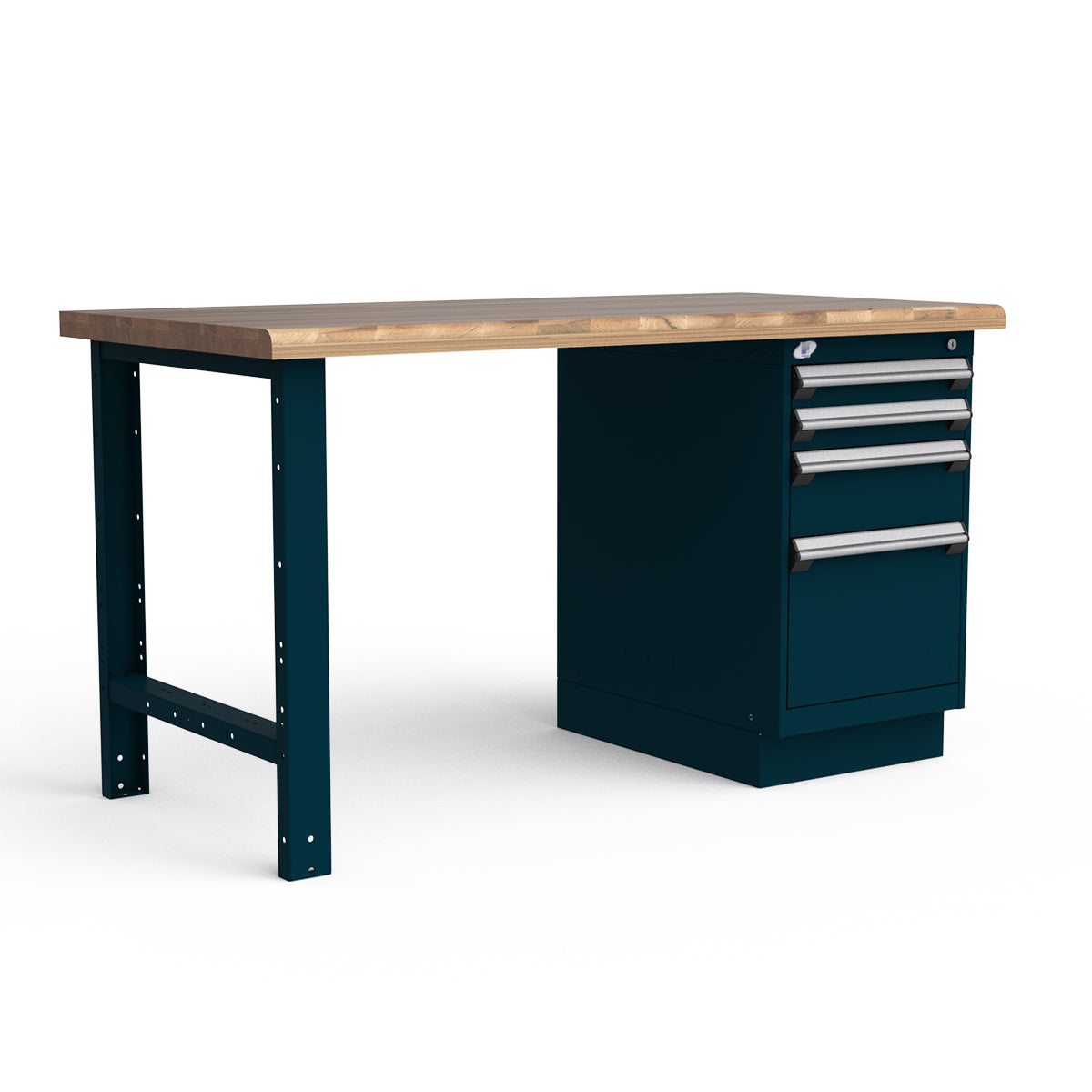 Stationary Workbench - 60"W x 30"D x 34"H - Laminated Wood Top