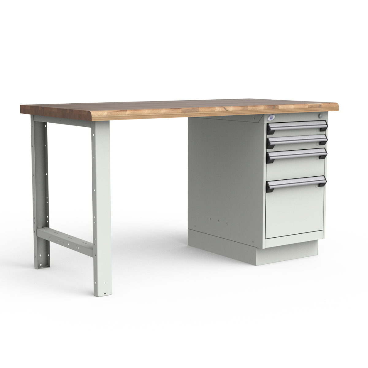 Stationary Workbench - 60"W x 30"D x 34"H - Laminated Wood Top