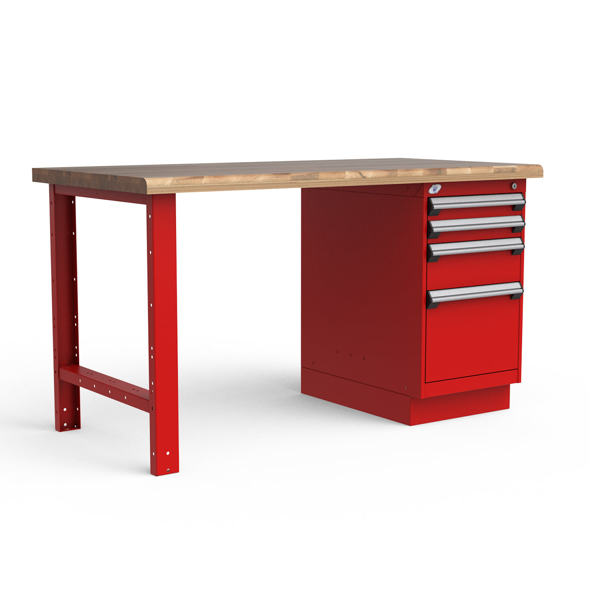 Stationary Workbench - 60"W x 30"D x 34"H - Laminated Wood Top