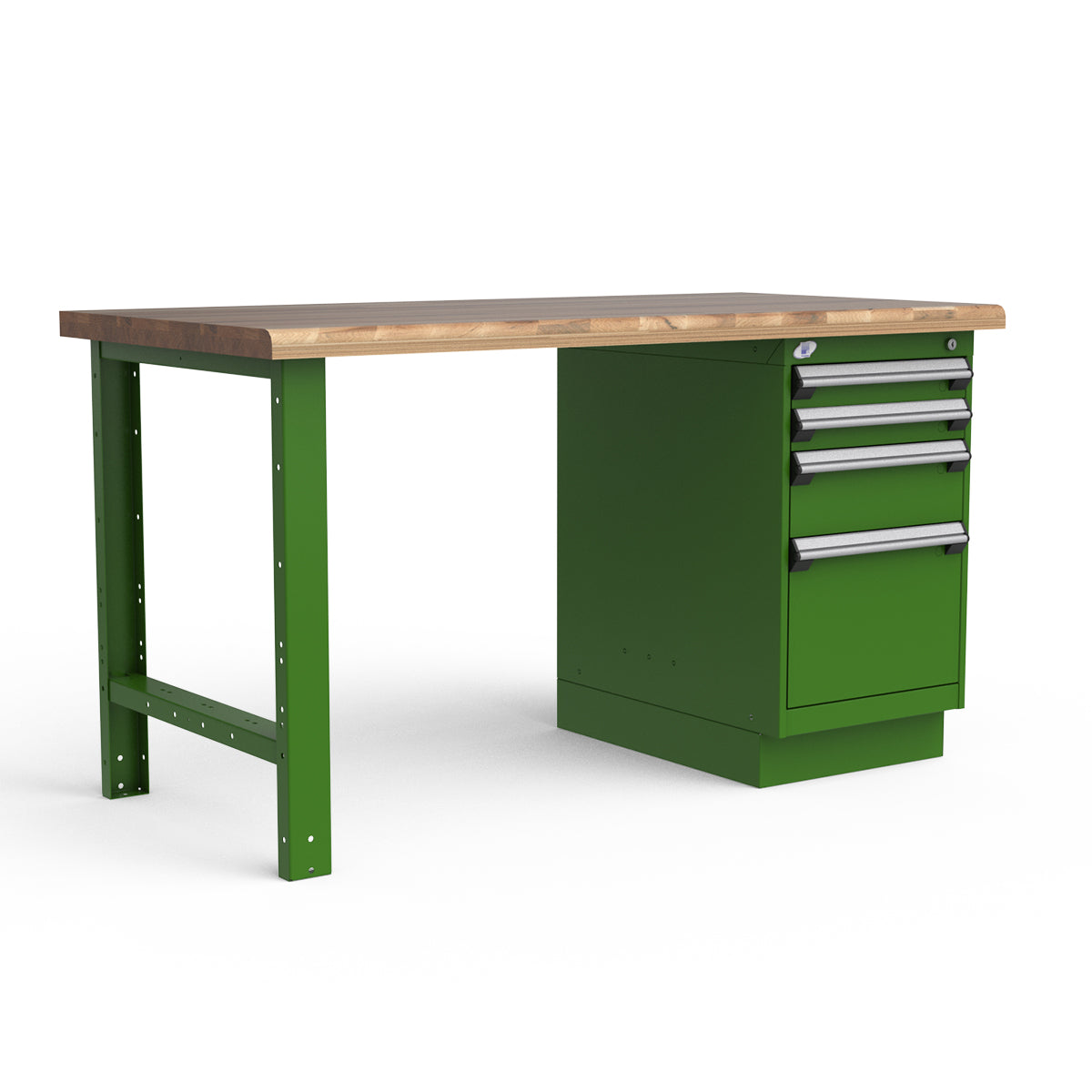 Stationary Workbench - 60"W x 30"D x 34"H - Laminated Wood Top