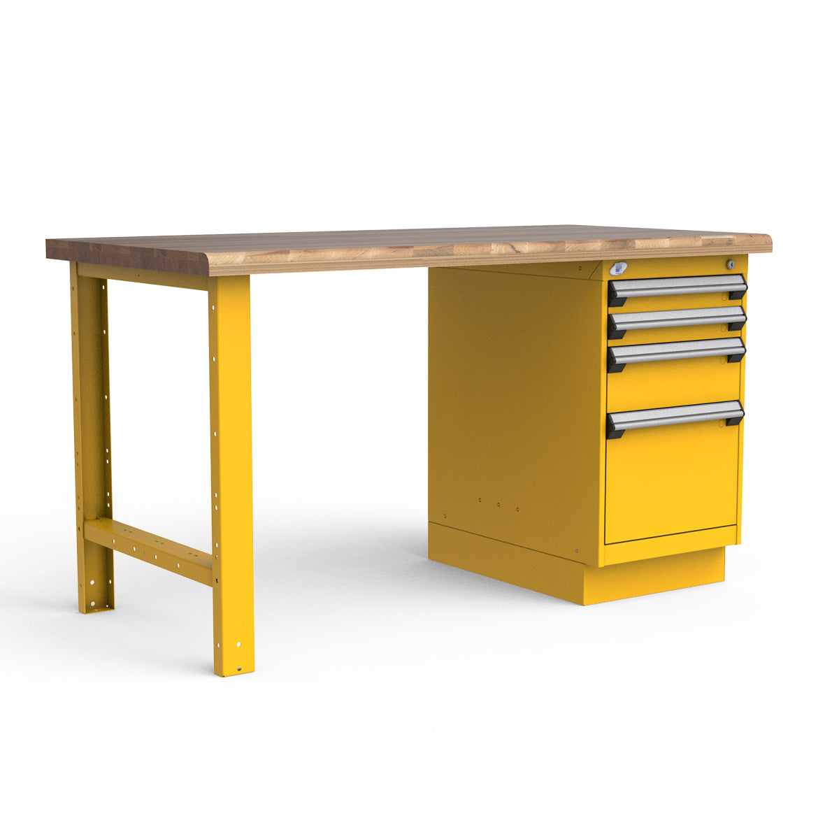 Stationary Workbench - 60"W x 30"D x 34"H - Laminated Wood Top