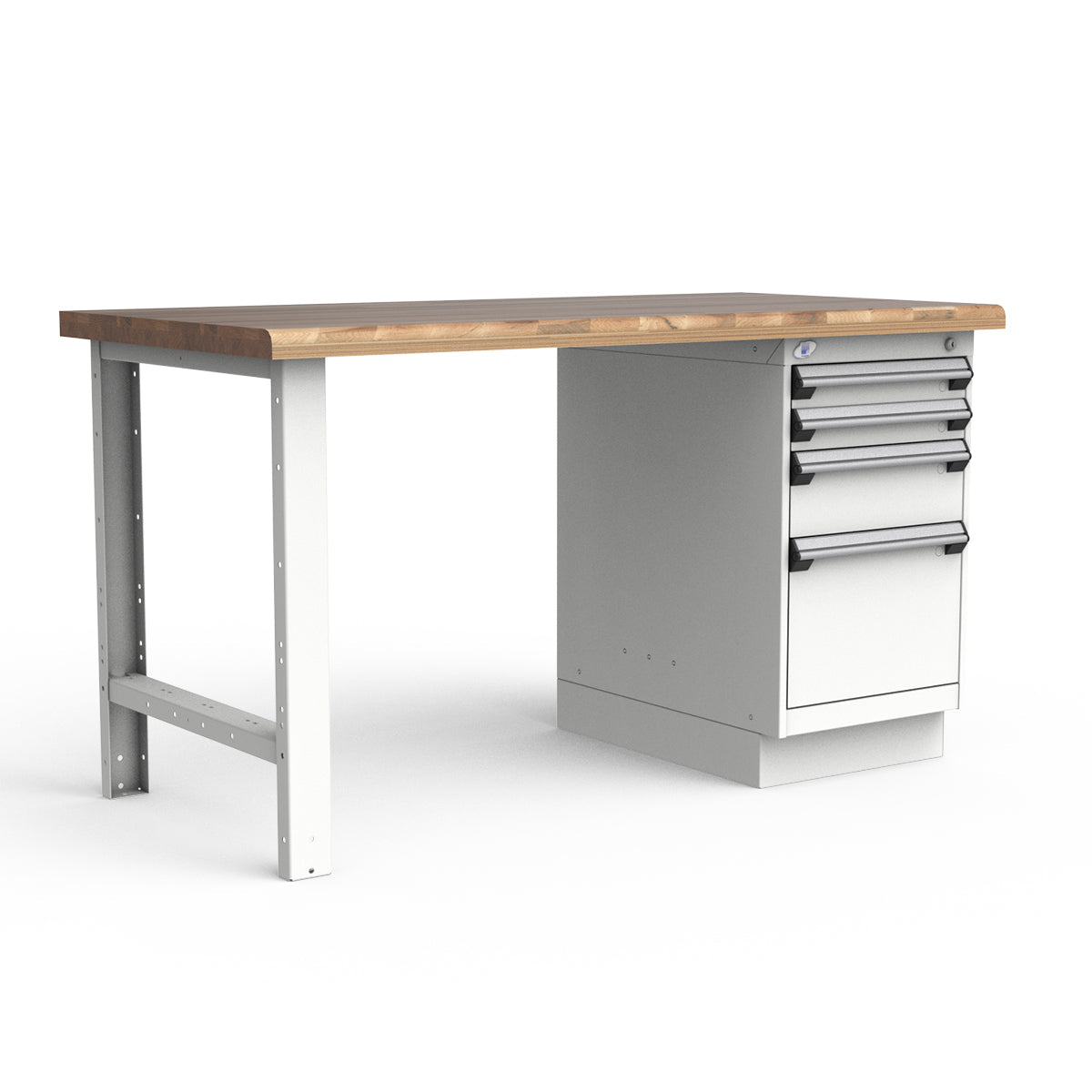 Stationary Workbench - 60"W x 30"D x 34"H - Laminated Wood Top