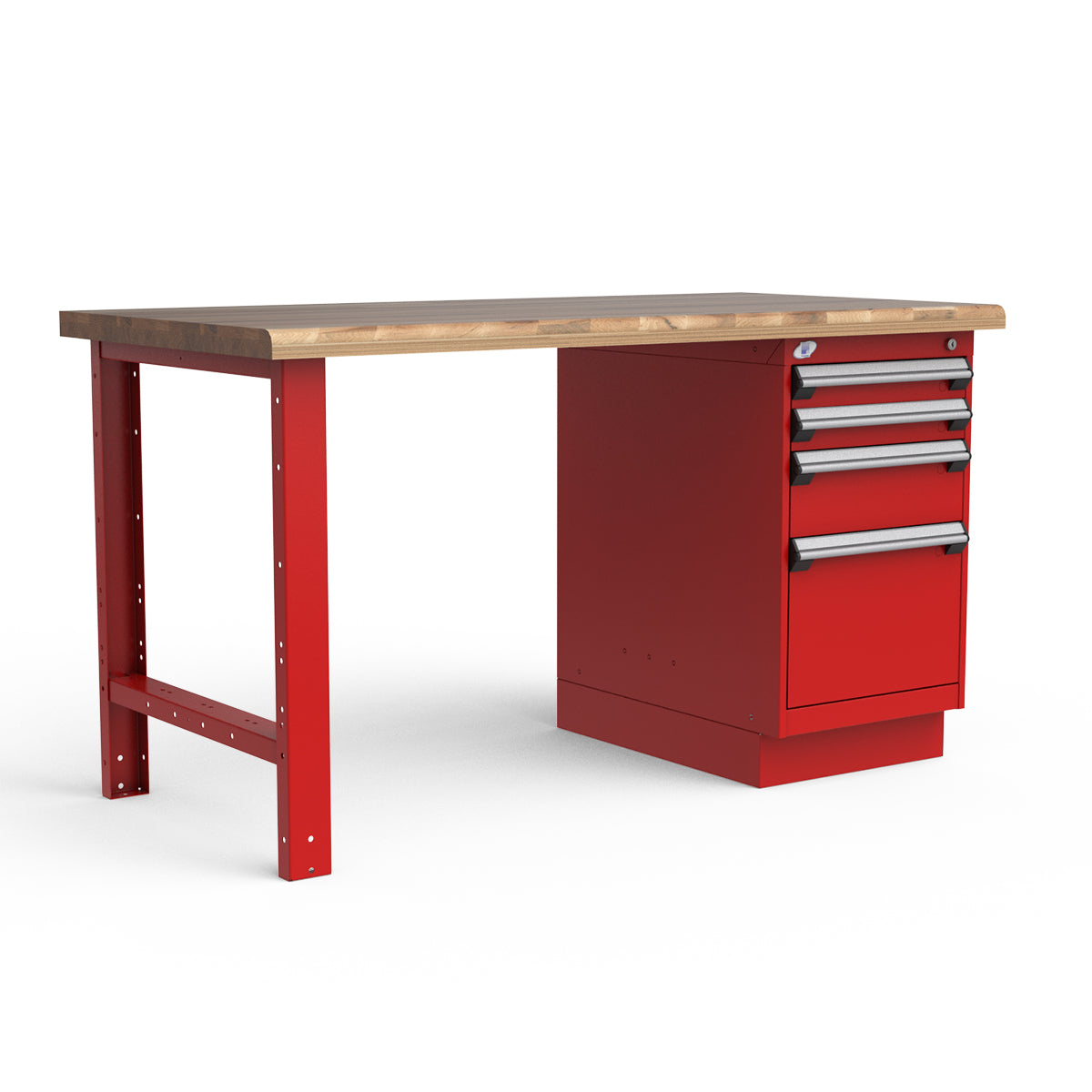 Stationary Workbench - 60"W x 30"D x 34"H - Laminated Wood Top