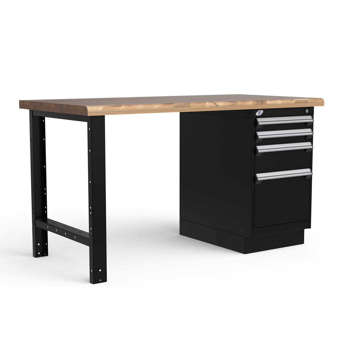 Stationary Workbench - 60"W x 30"D x 34"H - Laminated Wood Top