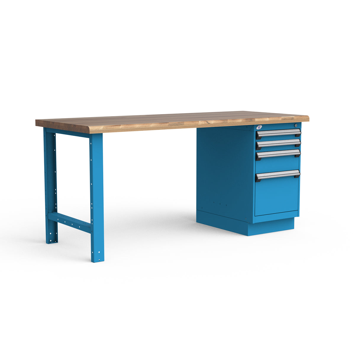 Stationary Workbench - 72"W x 30"D x 34"H - Laminated Wood Top