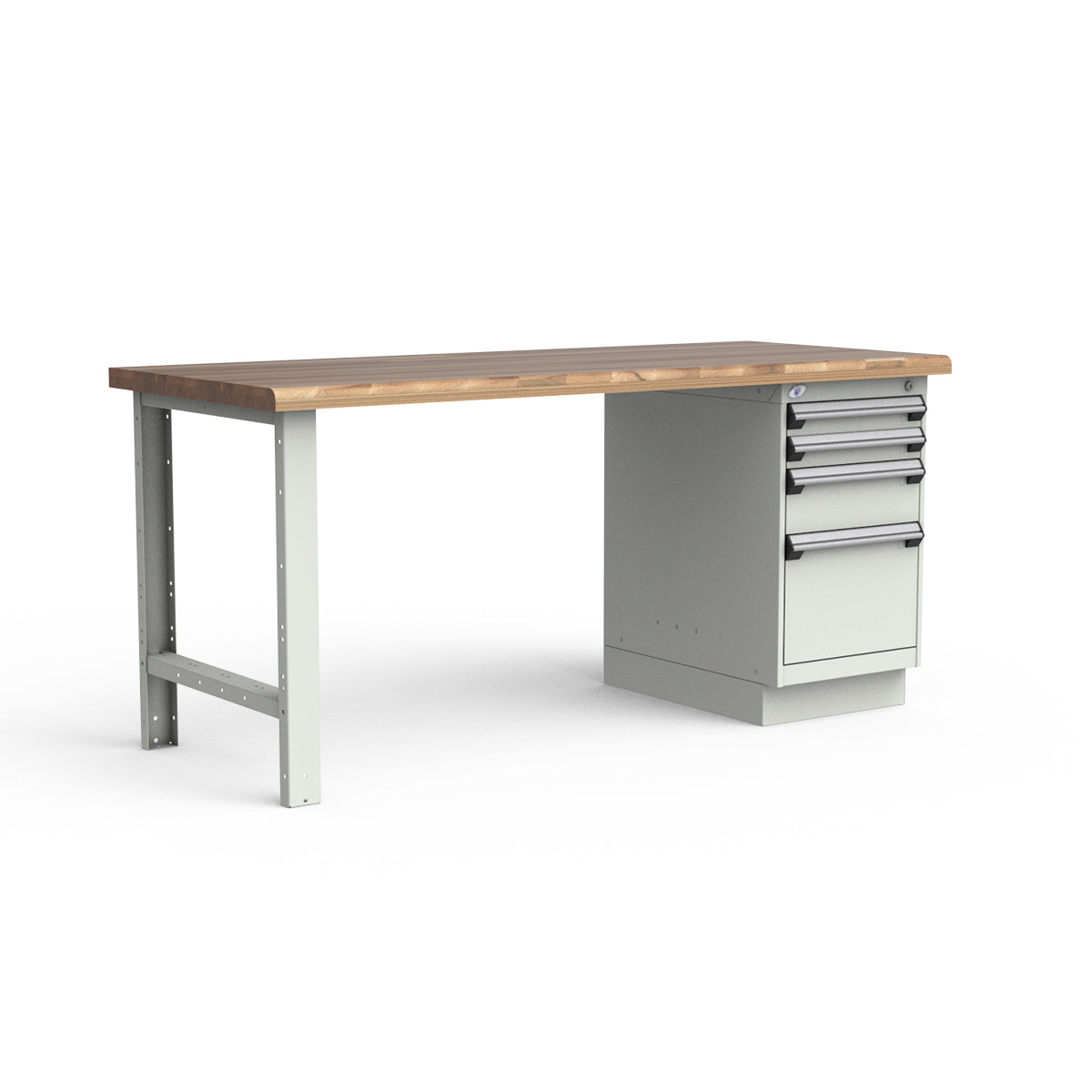 Stationary Workbench - 72"W x 30"D x 34"H - Laminated Wood Top