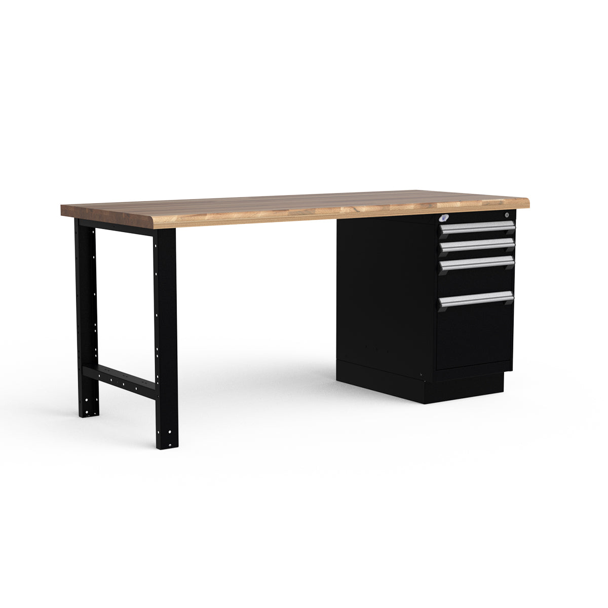 Stationary Workbench - 72"W x 30"D x 34"H - Laminated Wood Top