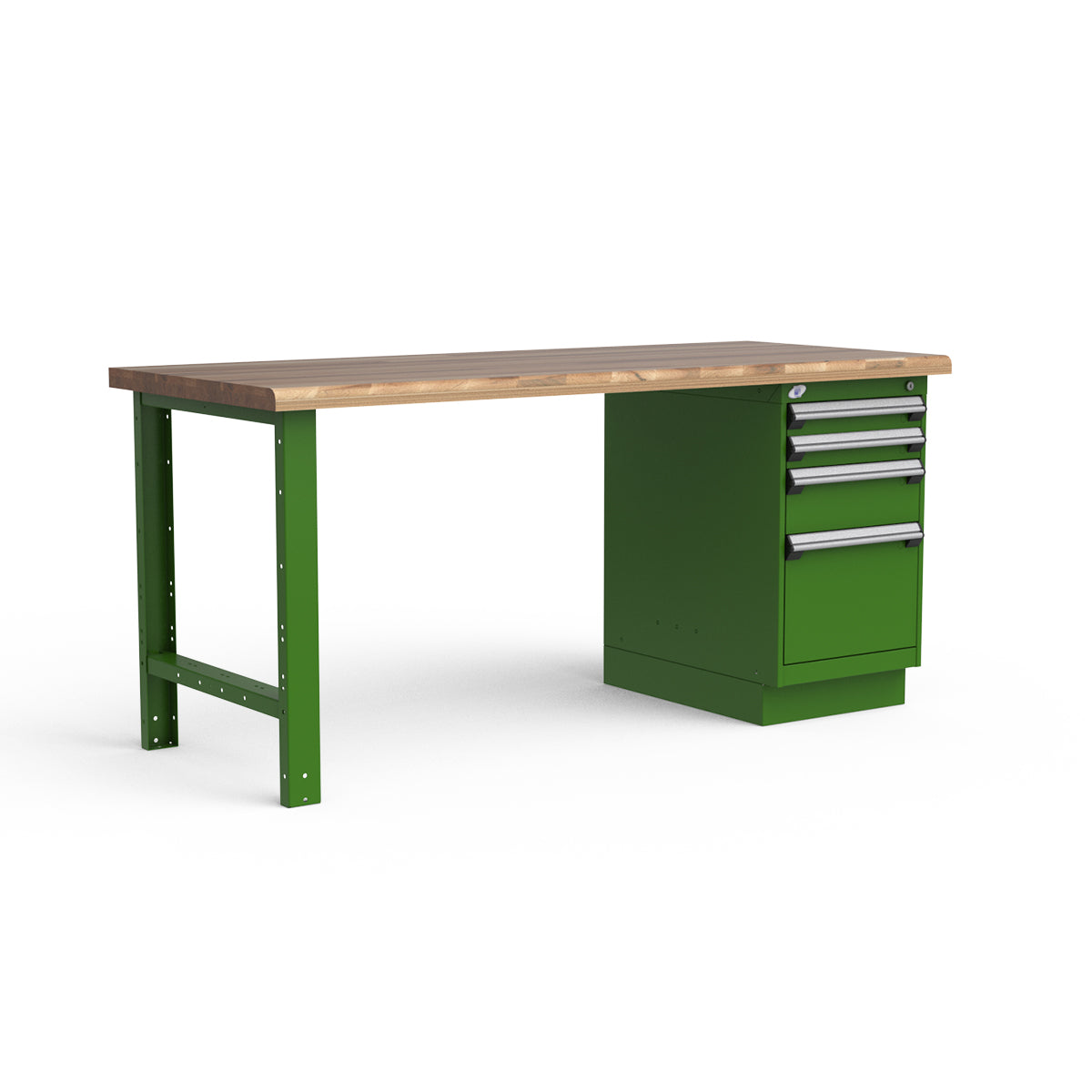 Stationary Workbench - 72"W x 30"D x 34"H - Laminated Wood Top