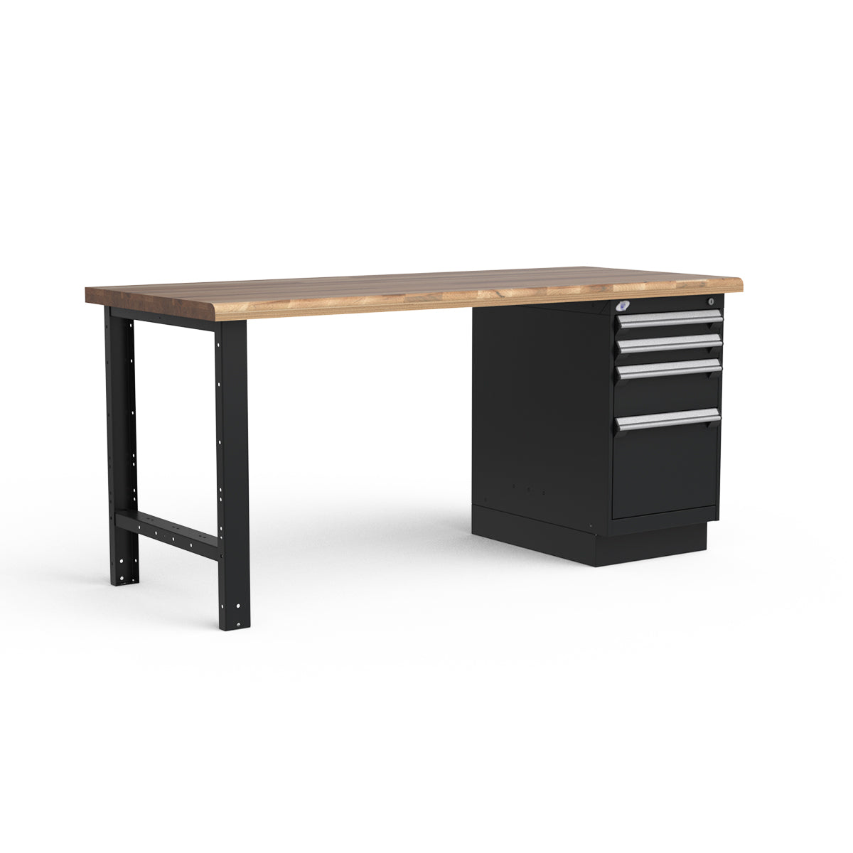 Stationary Workbench - 72"W x 30"D x 34"H - Laminated Wood Top