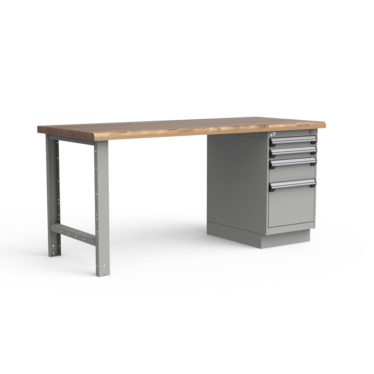 Stationary Workbench - 72"W x 30"D x 34"H - Laminated Wood Top