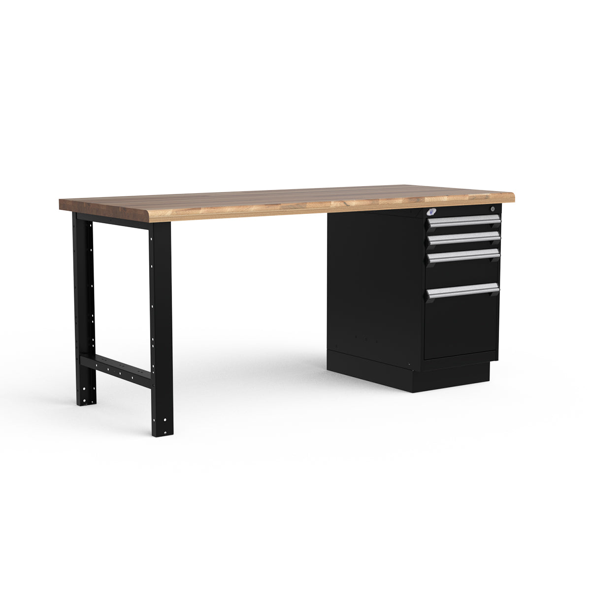 Stationary Workbench - 72"W x 30"D x 34"H - Laminated Wood Top