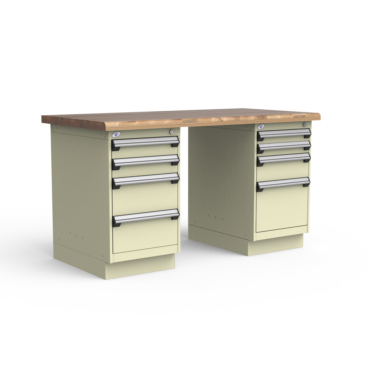Stationary Workbench - 60"W x 30"D x 34"H - Laminated Wood Top