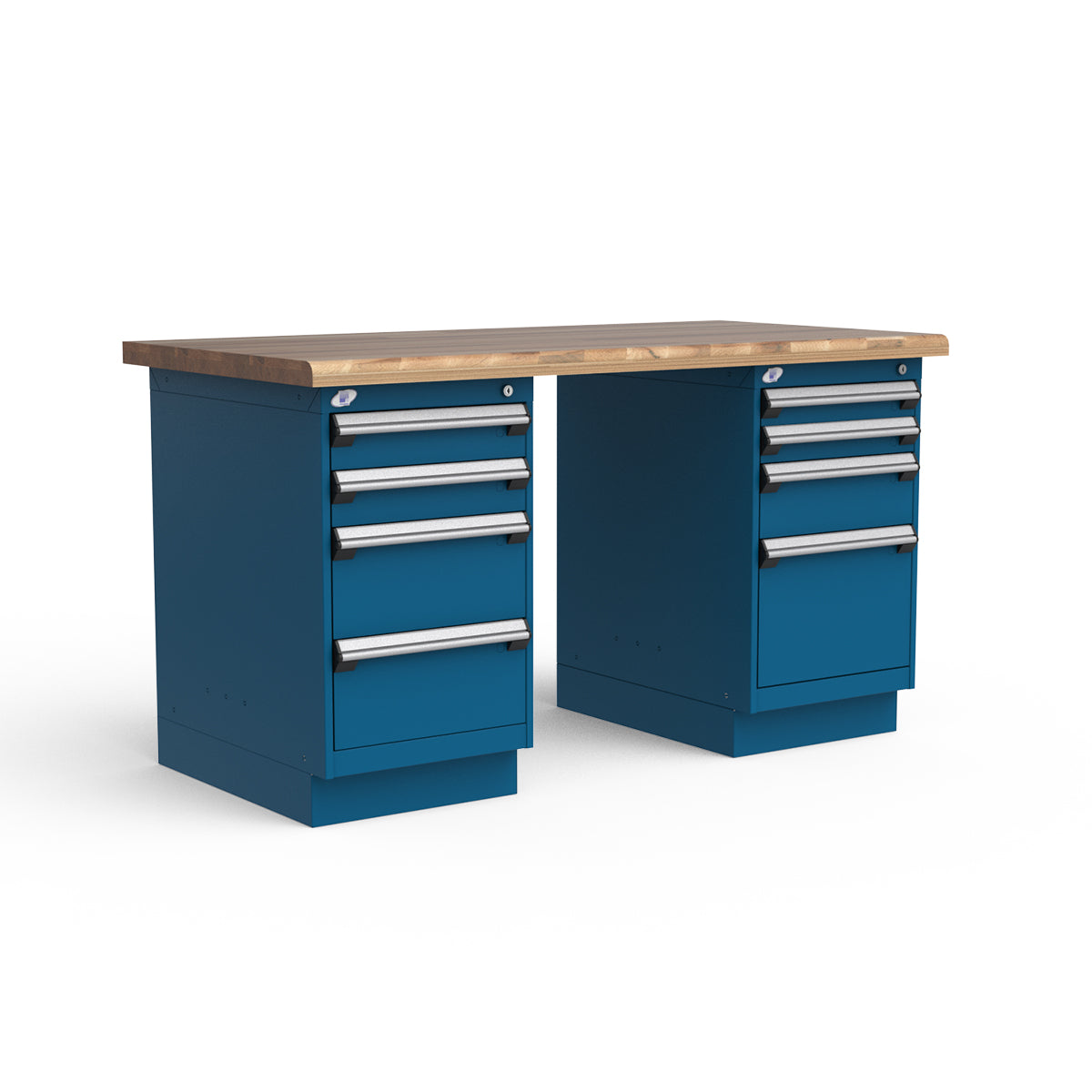 Stationary Workbench - 60"W x 30"D x 34"H - Laminated Wood Top