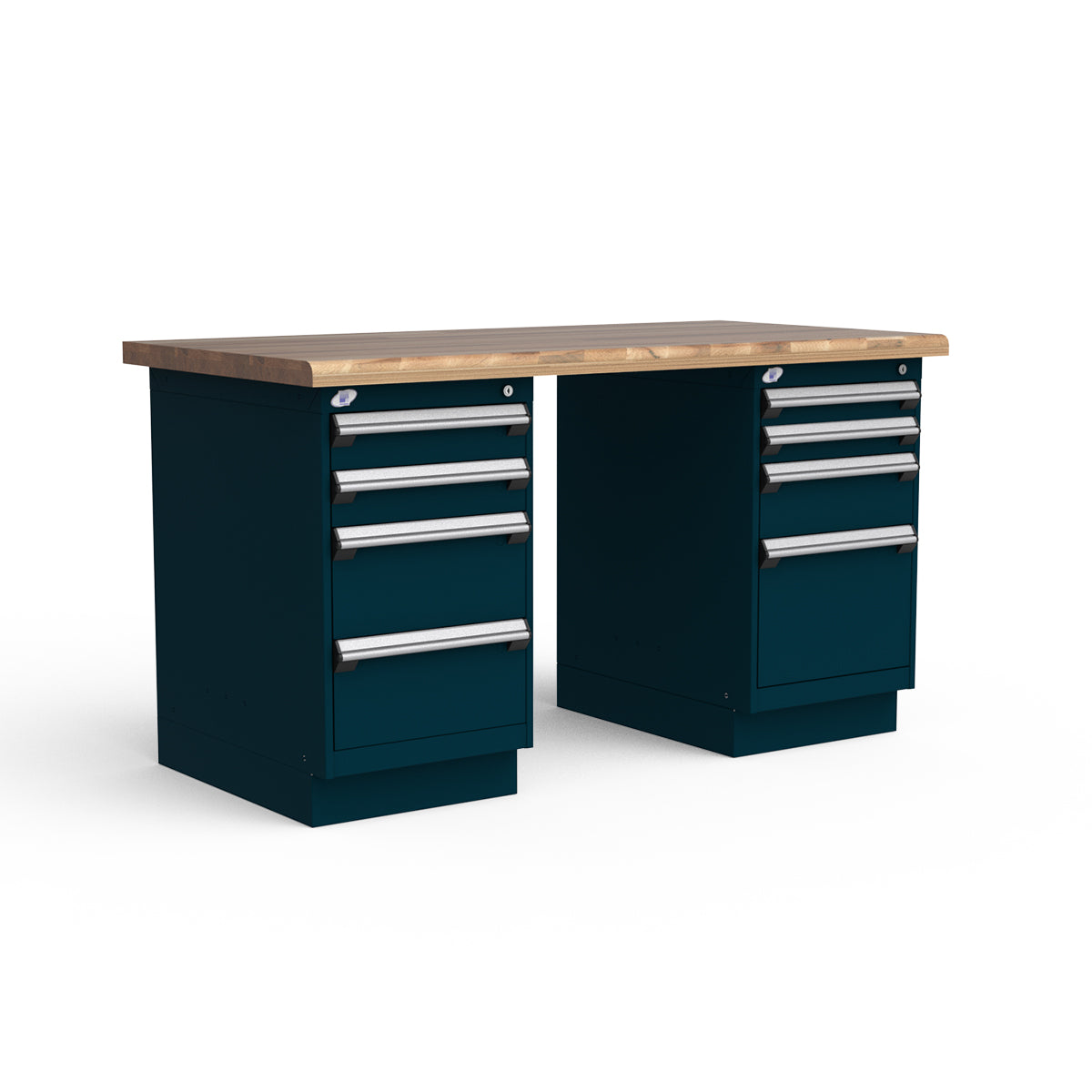 Stationary Workbench - 60"W x 30"D x 34"H - Laminated Wood Top