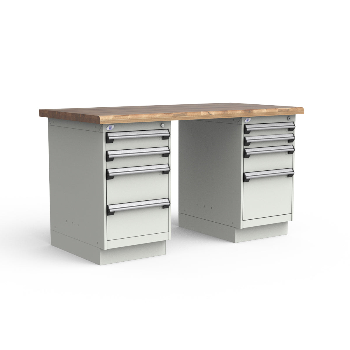 Stationary Workbench - 60"W x 30"D x 34"H - Laminated Wood Top