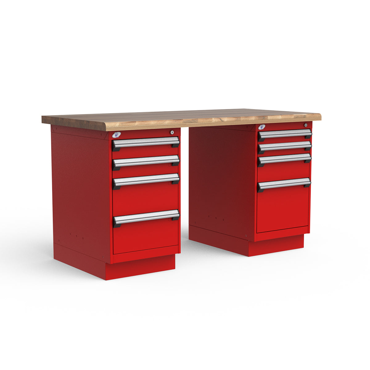 Stationary Workbench - 60"W x 30"D x 34"H - Laminated Wood Top