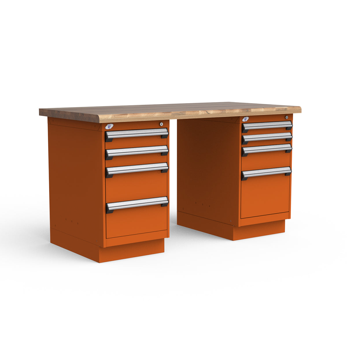 Stationary Workbench - 60"W x 30"D x 34"H - Laminated Wood Top