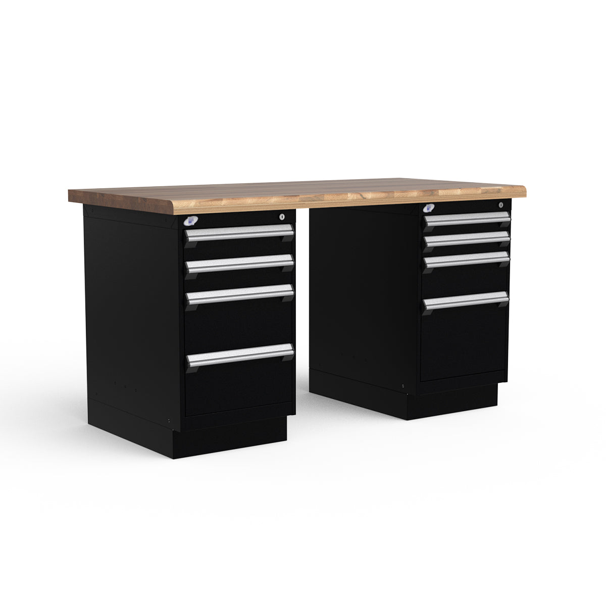 Stationary Workbench - 60"W x 30"D x 34"H - Laminated Wood Top
