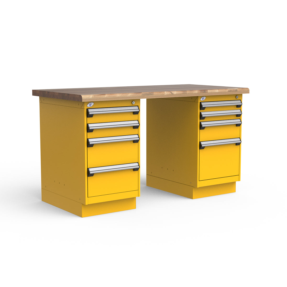 Stationary Workbench - 60"W x 30"D x 34"H - Laminated Wood Top