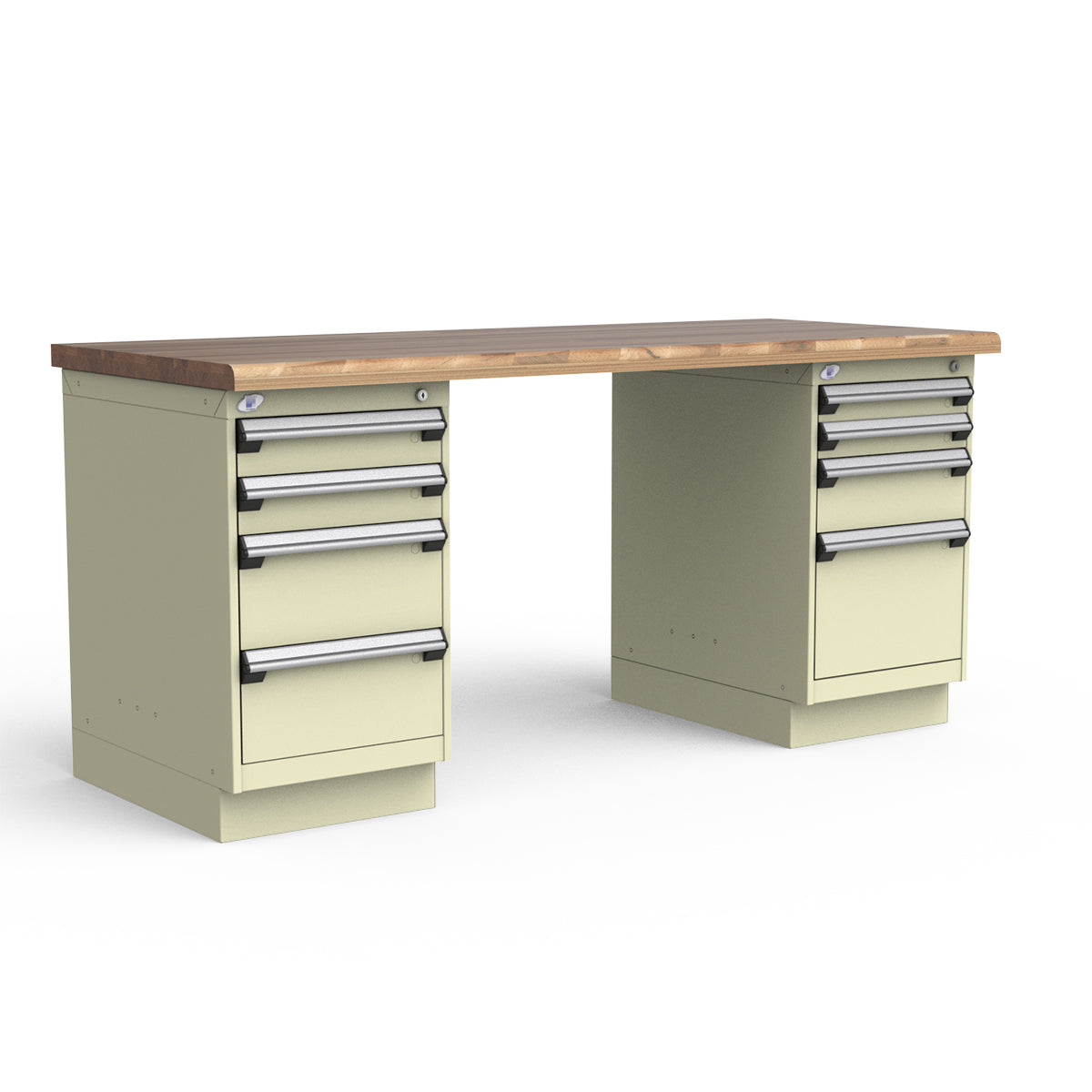 Stationary Workbench - 72"W x 30"D x 34"H - Laminated Wood Top