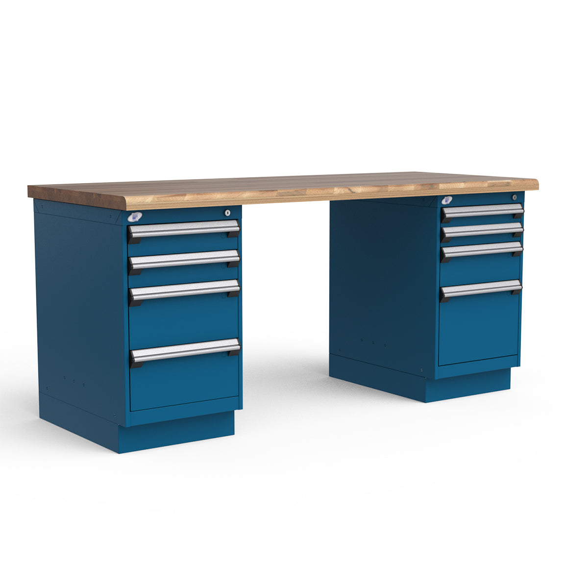 Stationary Workbench - 72"W x 30"D x 34"H - Laminated Wood Top