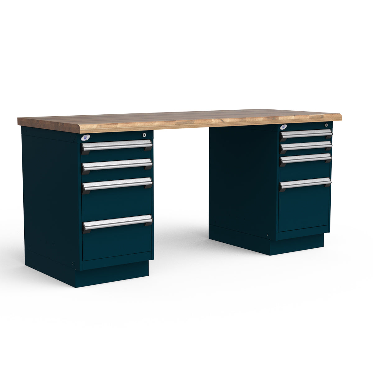 Stationary Workbench - 72"W x 30"D x 34"H - Laminated Wood Top