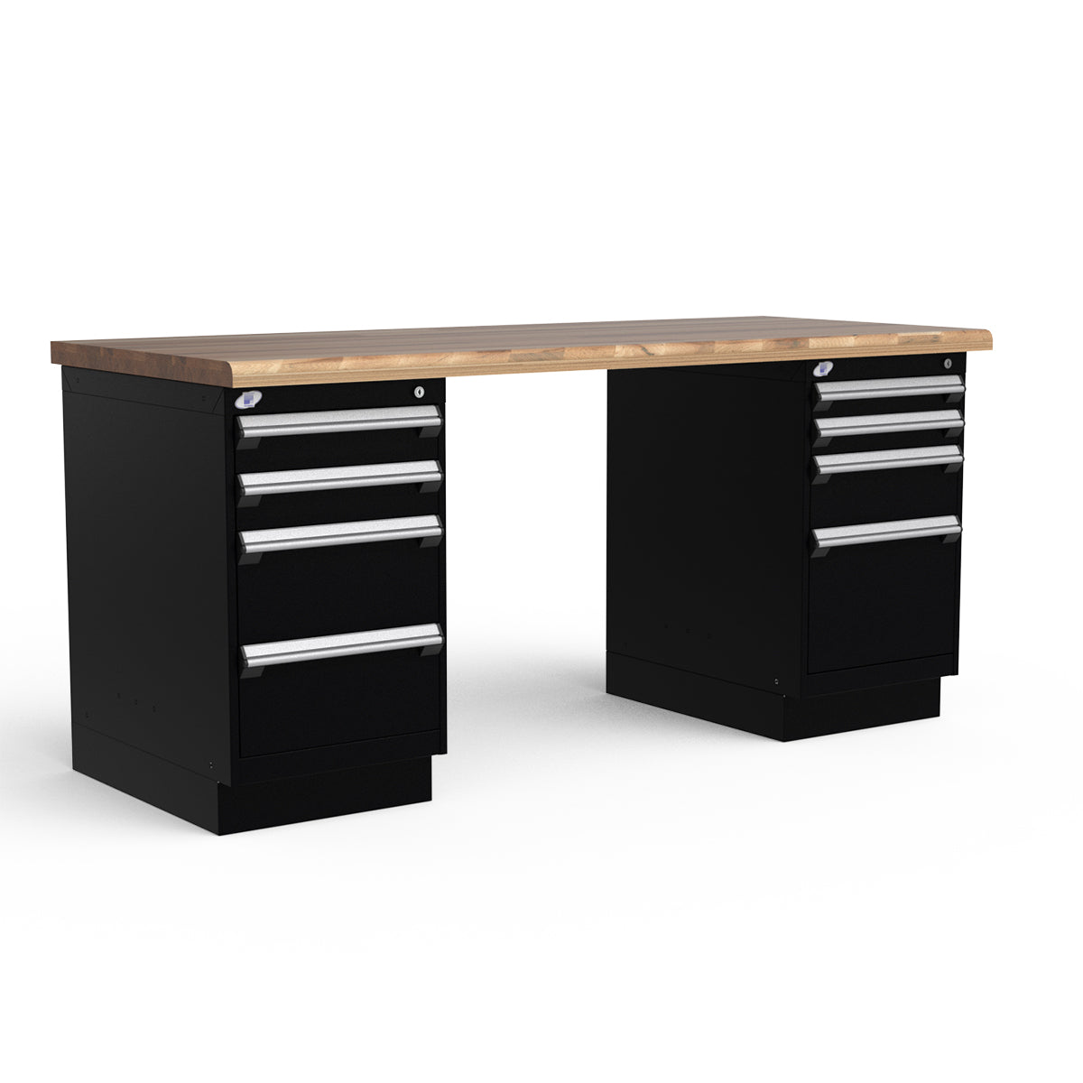 Stationary Workbench - 72"W x 30"D x 34"H - Laminated Wood Top