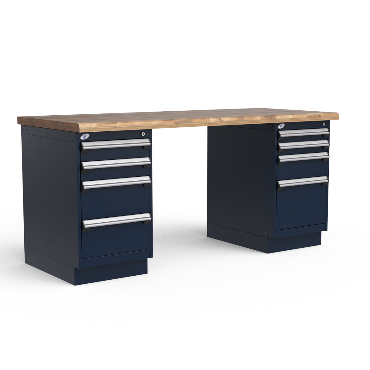 Stationary Workbench - 72"W x 30"D x 34"H - Laminated Wood Top