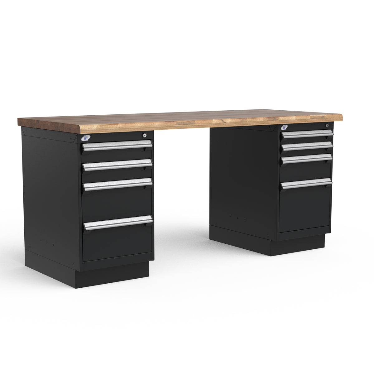 Stationary Workbench - 72"W x 30"D x 34"H - Laminated Wood Top