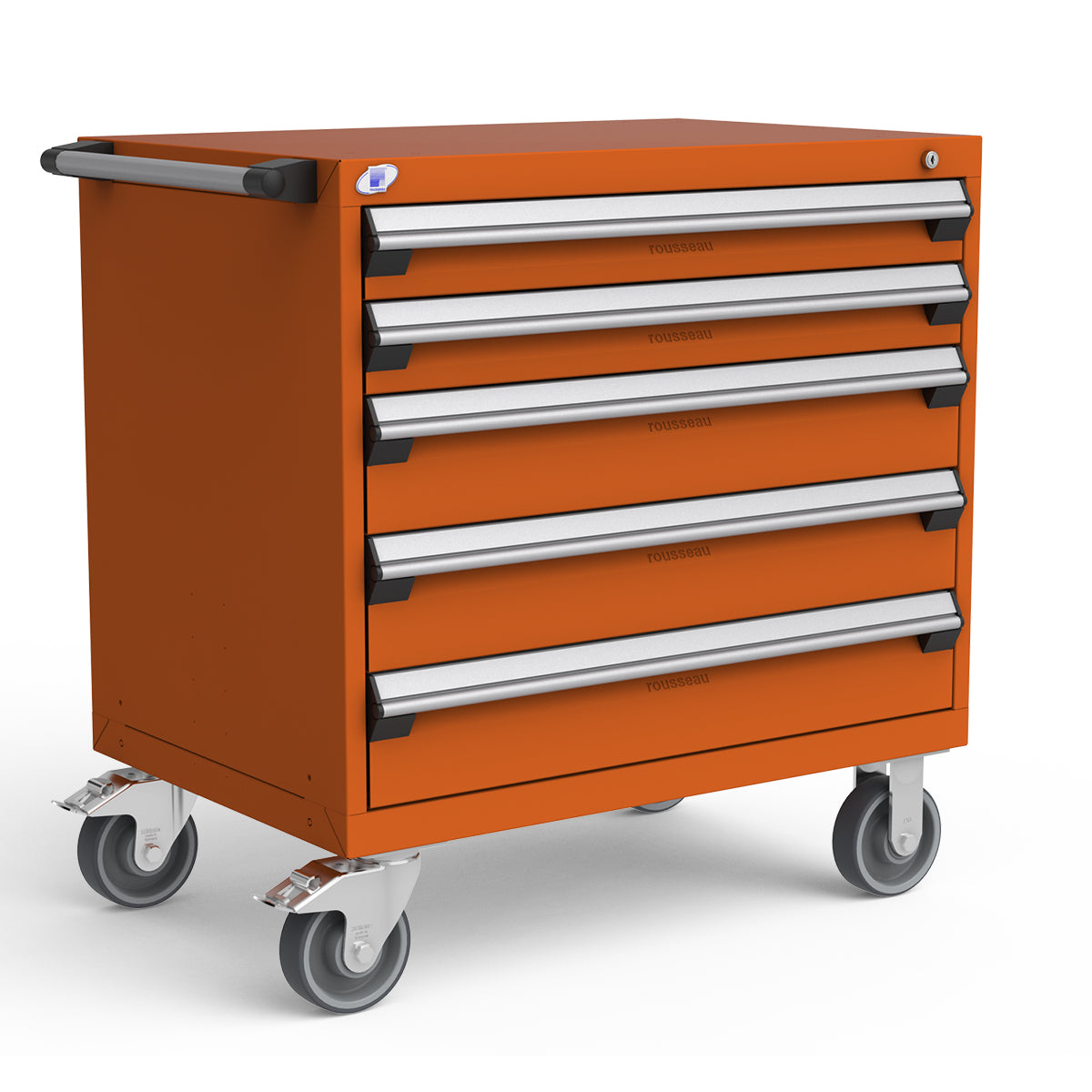 Mobile Modular Drawer Cabinets – 36"W x 24"D x 37"H – 5 drawers