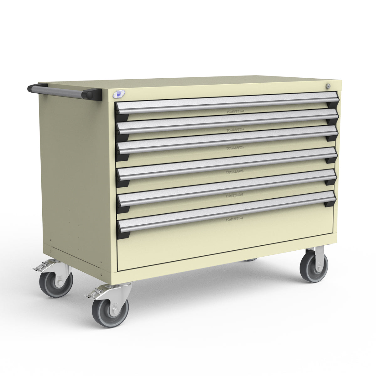 Mobile Modular Drawer Cabinets – 48"W x 24"D x 37"H – 6 drawers