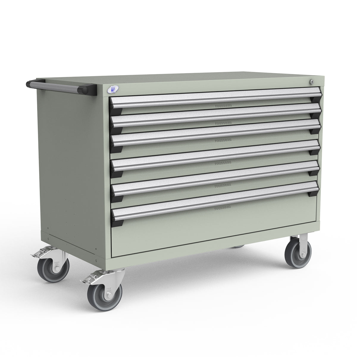 Mobile Modular Drawer Cabinets – 48"W x 24"D x 37"H – 6 drawers