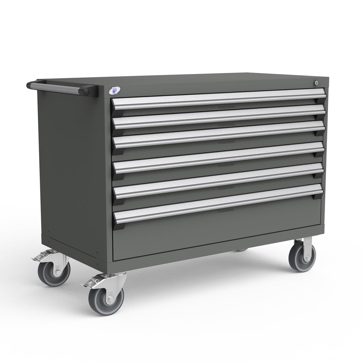 Mobile Modular Drawer Cabinets – 48"W x 24"D x 37"H – 6 drawers