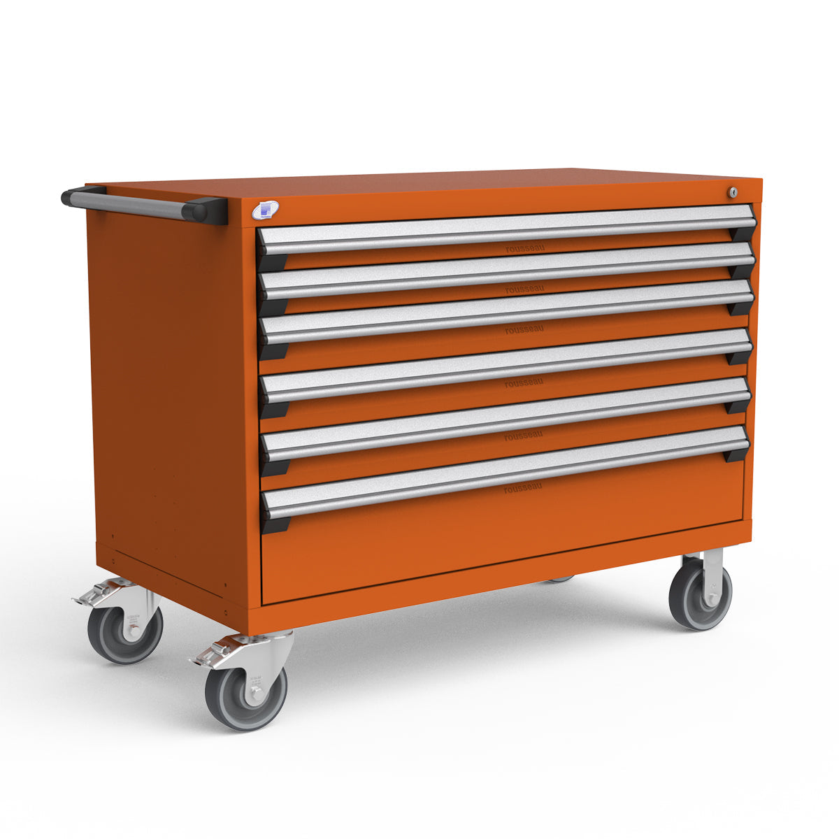Mobile Modular Drawer Cabinets – 48"W x 24"D x 37"H – 6 drawers