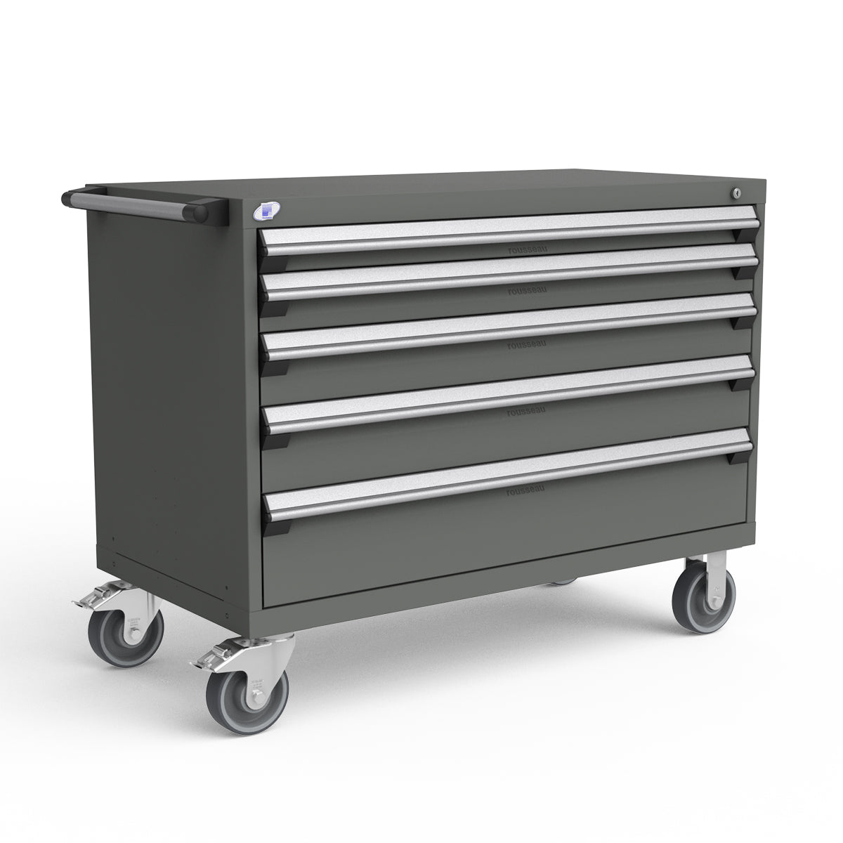 Mobile Modular Drawer Cabinets – 48"W x 24"D x 37"H – 5 drawers