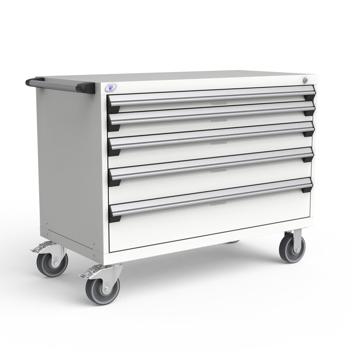 Mobile Modular Drawer Cabinets – 48"W x 24"D x 37"H – 5 drawers