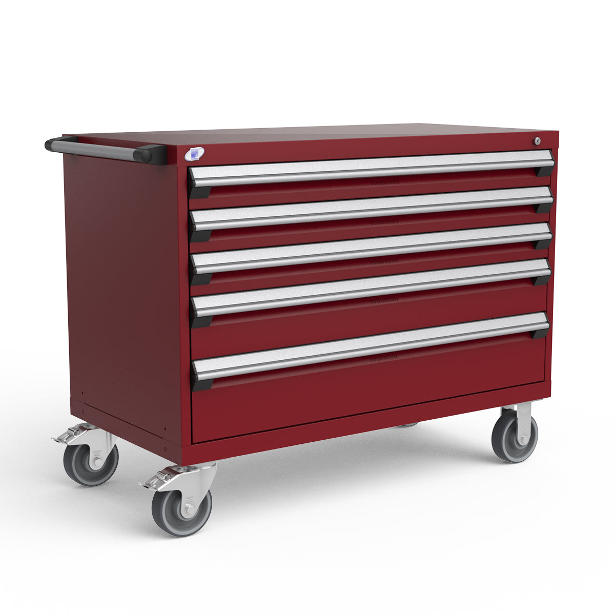Mobile Modular Drawer Cabinets – 48"W x 24"D x 37"H – 5 drawers