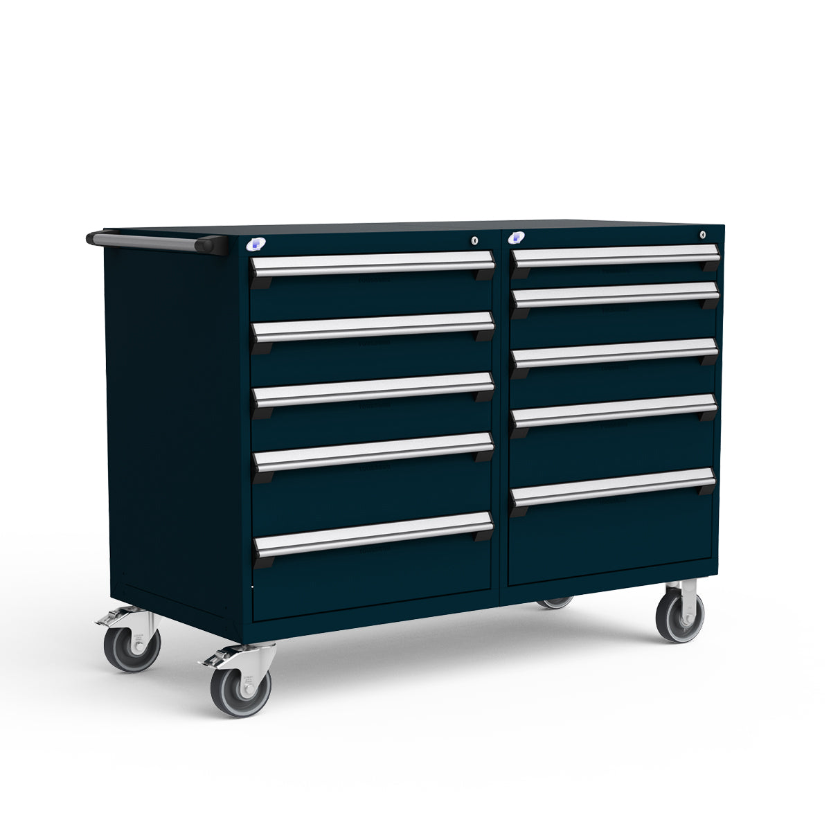 Mobile Modular Drawer Cabinets – 60"W x 27"D x 45"H – 10 drawers