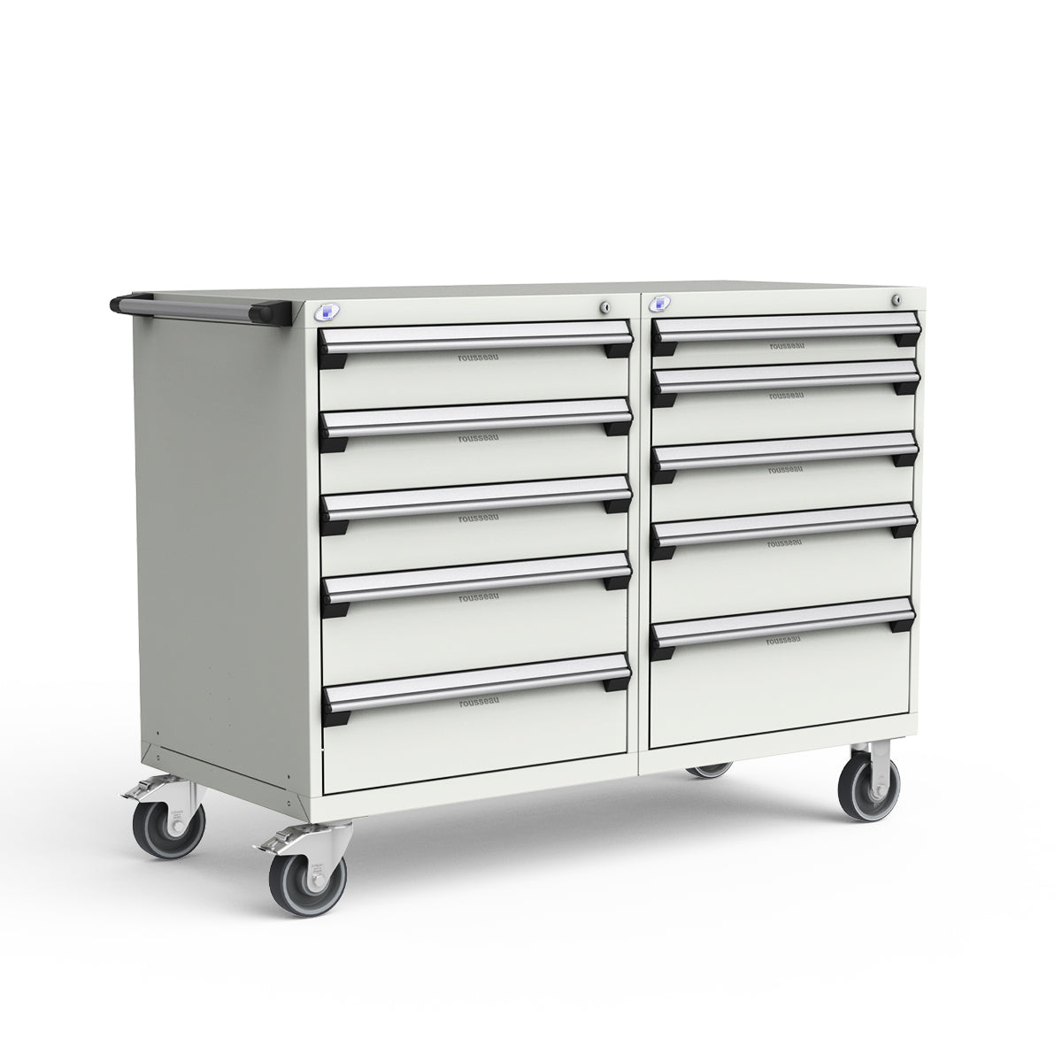 Mobile Modular Drawer Cabinets – 60"W x 27"D x 45"H – 10 drawers