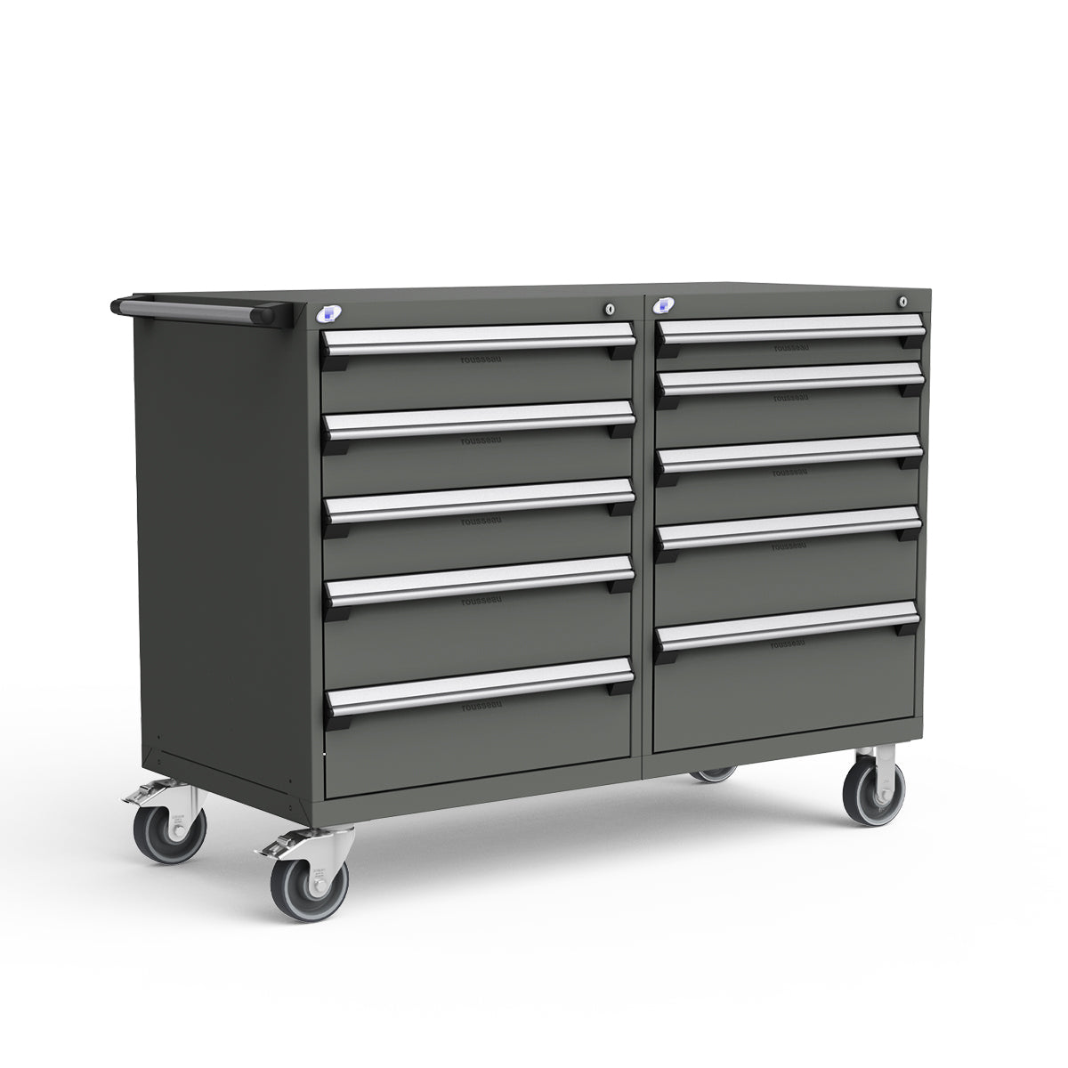 Mobile Modular Drawer Cabinets – 60"W x 27"D x 45"H – 10 drawers