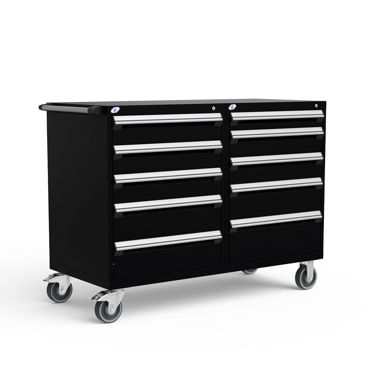 Mobile Modular Drawer Cabinets – 60"W x 27"D x 45"H – 10 drawers