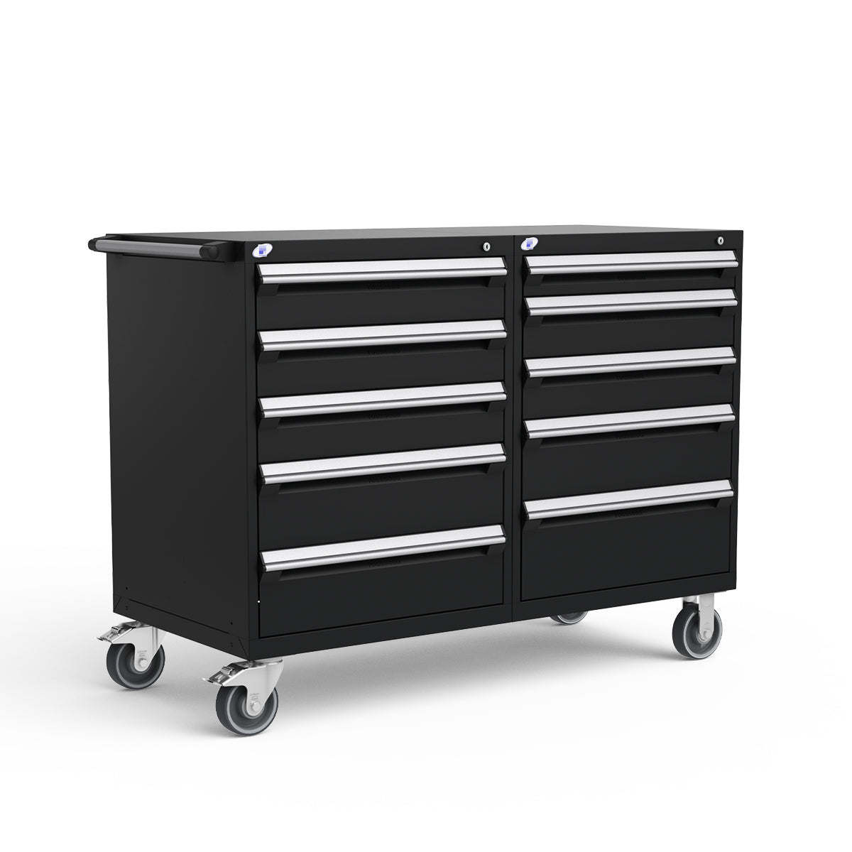 Mobile Modular Drawer Cabinets – 60"W x 27"D x 45"H – 10 drawers