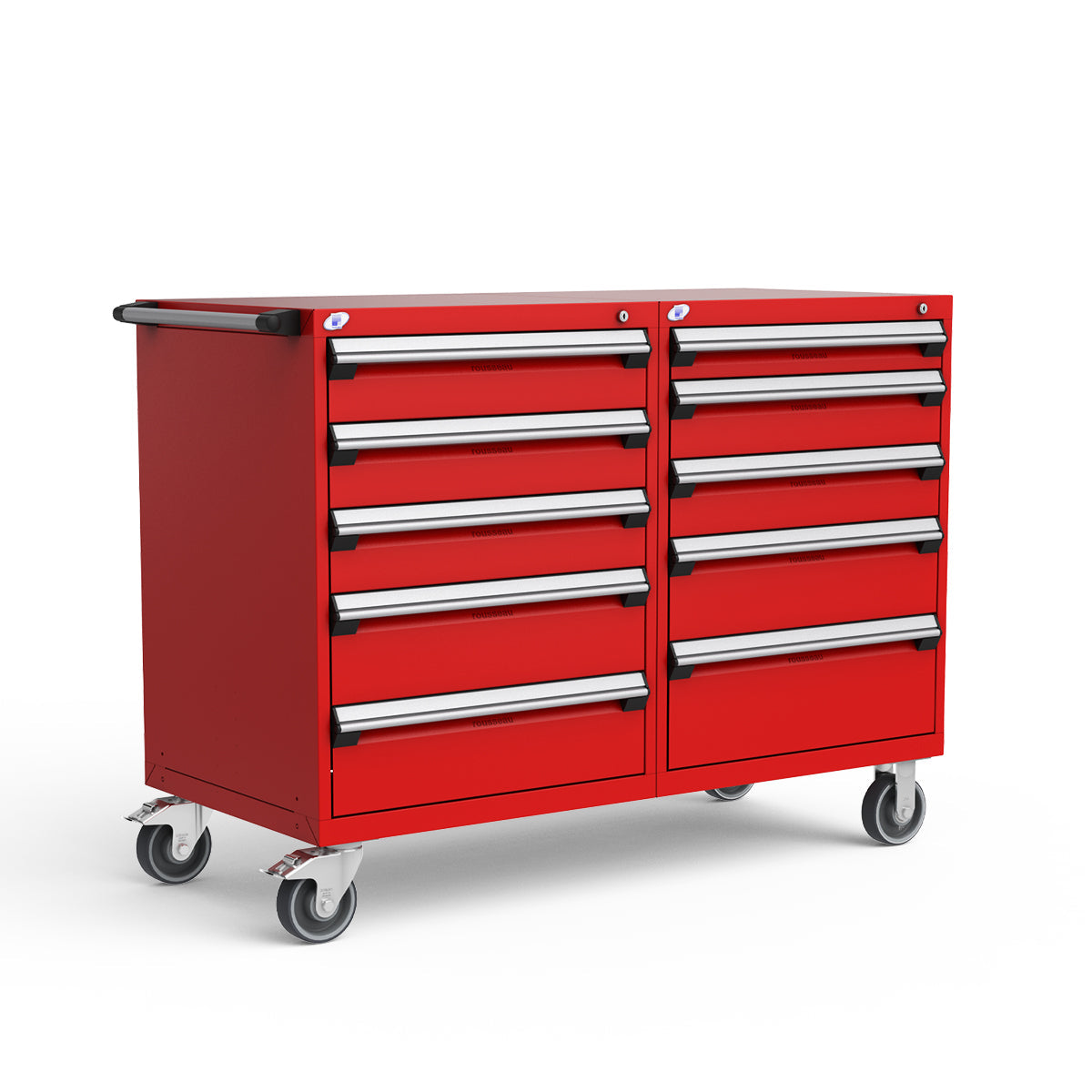 Mobile Modular Drawer Cabinets – 60"W x 27"D x 45"H – 10 drawers