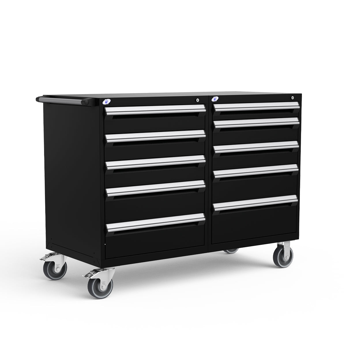 Mobile Modular Drawer Cabinets – 60"W x 27"D x 45"H – 10 drawers