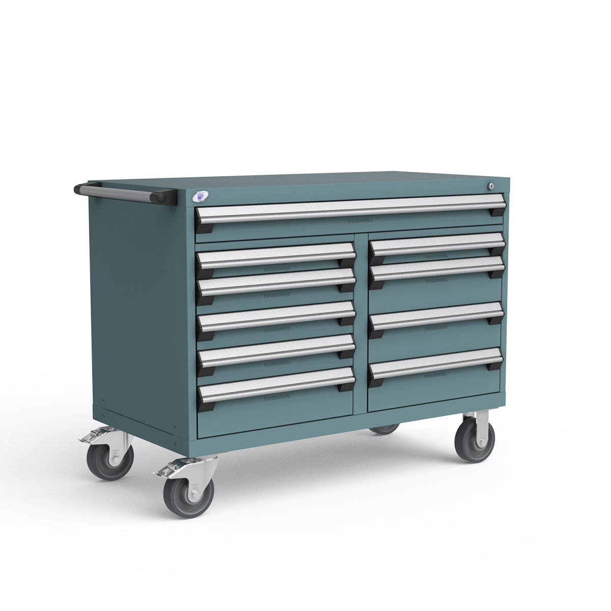 Mobile Modular Drawer Cabinets – 48"W x 24"D x 37"H – 10 drawers